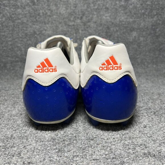 Adidas F10 TRX Soccer Cleats FG Mens 13 White Blue Futbol Vtg 2008